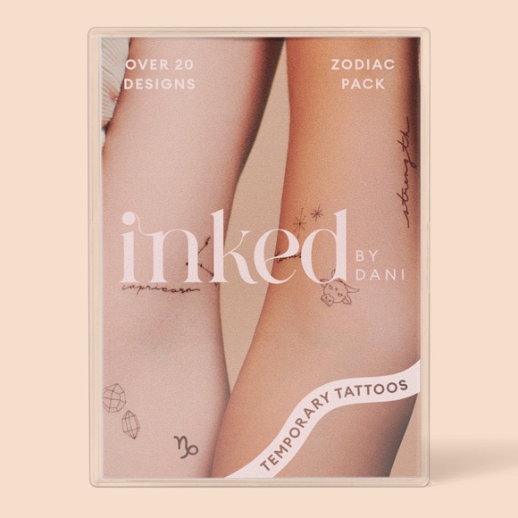 💜 Inked by Dani Temporary Tattoos - Zodiac Pack: Taurus + Virgo + Capricorn NWT - Picture 2 of 9